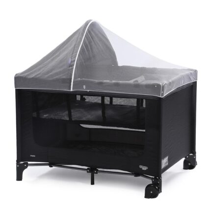 Berço Portátil Happy Preto Mescla Cosco Kids