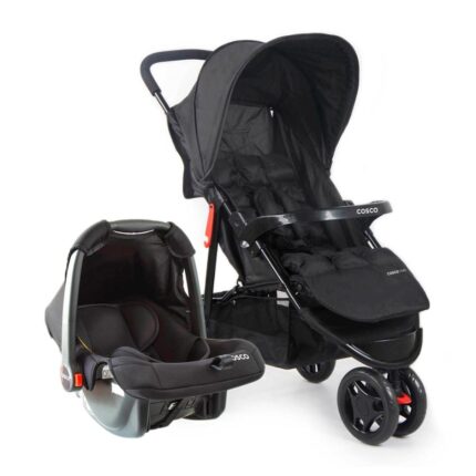 Travel System Toffy TS DUO - Cosco Kids - Preto Absoluto