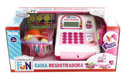 Caixa Registradora Rosa Com Luz e Som Creative Fun Multikids - BR387 BR387