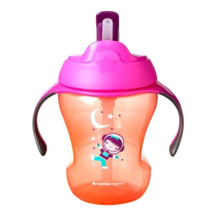 Copo de Treinamento com Canudo Trainer Straw Tommee Tippee 1 Und 80Z/230ML- Laranja - TT030 TT030
