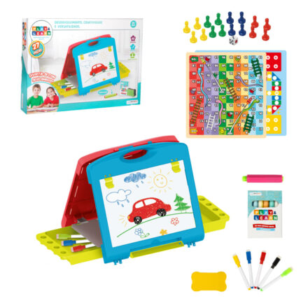 Lousa Magica Maleta 2 em 1 Play e Learn Multikids - BR1215