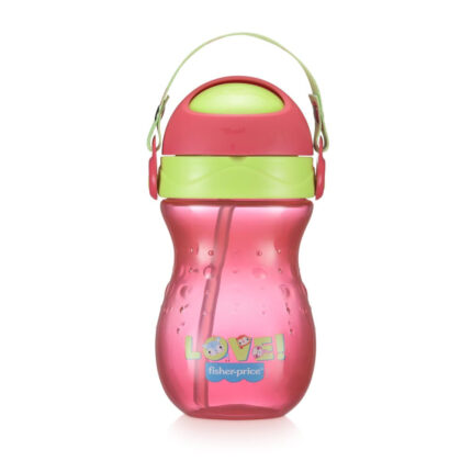 Copo com Canudo Playful Ballet 360 ml 12+M Rosa Fisher Price - BB1019 BB1019