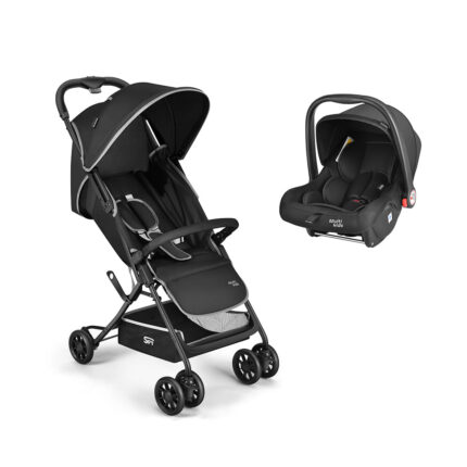 Combo Baby - Carrinho de Bebê Compacto e Bebê Conforto Class 0-13kgs Preto Multikids Baby - BB424K BB424K