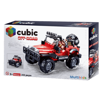 Blocos de Montar Jeep 253 Pcs Cubic Multikids - Br2284