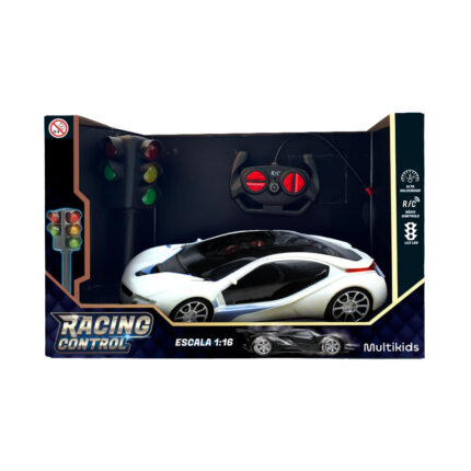 Carro de Corrida de Controle Remoto Com Luz Led Multikids - BR2138 BR2138