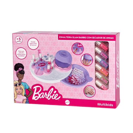 Esmalteria Glam Barbie Com Secador De Unhas Multikids - BR2423