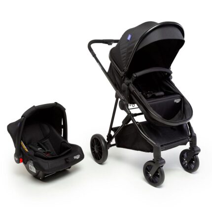 Carrinho de Bebê Travel System Moises Preto Lummy Cosco Kids