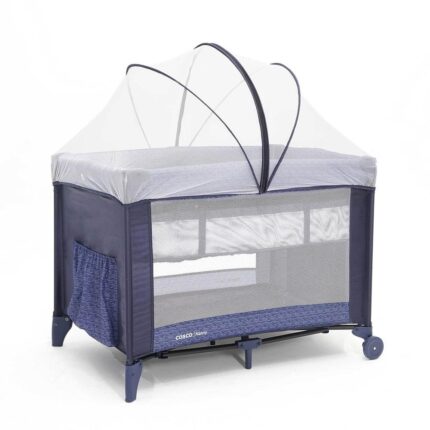 Berço Portátil Infantil C/ Mosquiteiro Nanny Cosco Kids Azul