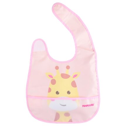 Babador Impermeável Soft Feminino Pimpolho - Rosa/Girafa