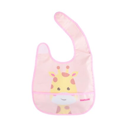 Babador Infantil Impermeável Cata-Migalhas Pimpolho - ROSA