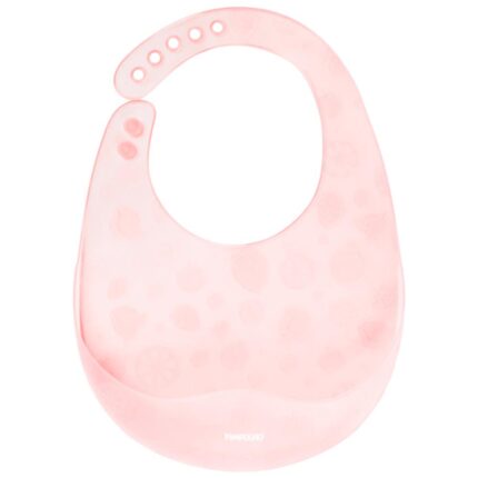 Babador De Silicone Translúcido Com Case Feminino Pimpolho - Rosa