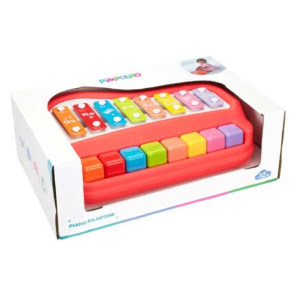 Piano Xilofone Infantil Pimpolho Vermelho 0-24 Meses