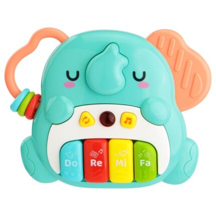 Piano Musical Elefante Infantil Pimpolho Azul