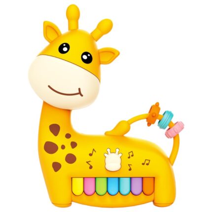 Brinquedo Girafa Musical Infantil Pimpolho - Laranja
