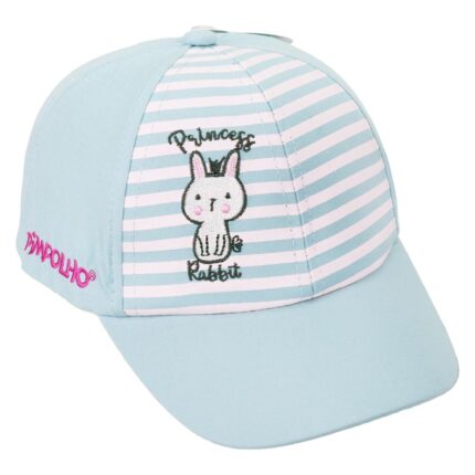 Boné 01-02 Anos Feminino Pimpolho - Azul/Coelho