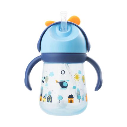 Copo Divertido Com Hélice 330ml Infantil Pimpolho - AZUL