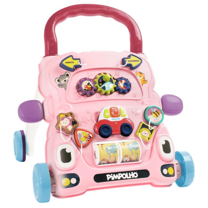 Andador Carrinho Infantil Interativo Pimpolho - ROSA
