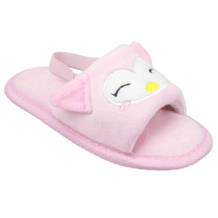 Pantufa Slipper Kids Rosa Coruja Feminina Pimpolho - 20/21