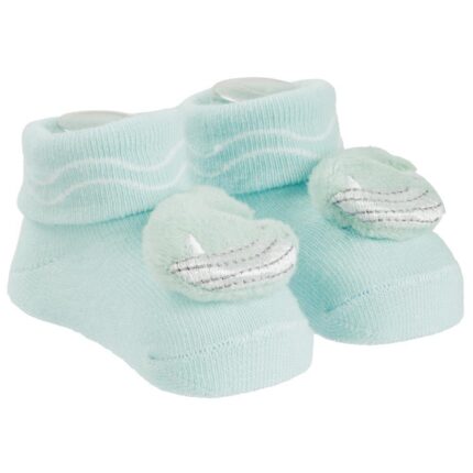 Meia Pimpolho Infantil Bichinho Led 00-15 Azul Baleia