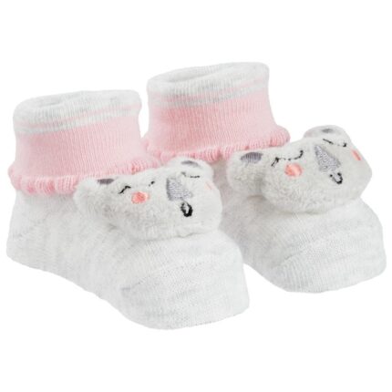 Meia Pimpolho Infantil Bichinho Led 00-15 Cinza Coala