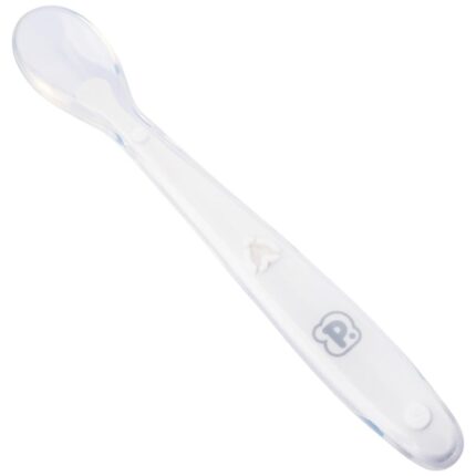 Colher De Silicone Infantil Anatômica BPA Free Pimpolho - Branca